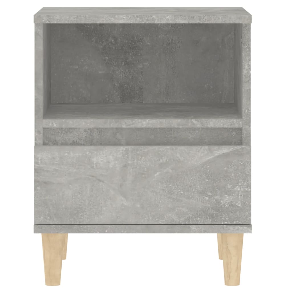 Nattbord 2 stk betonggrå 40x35x50 cm