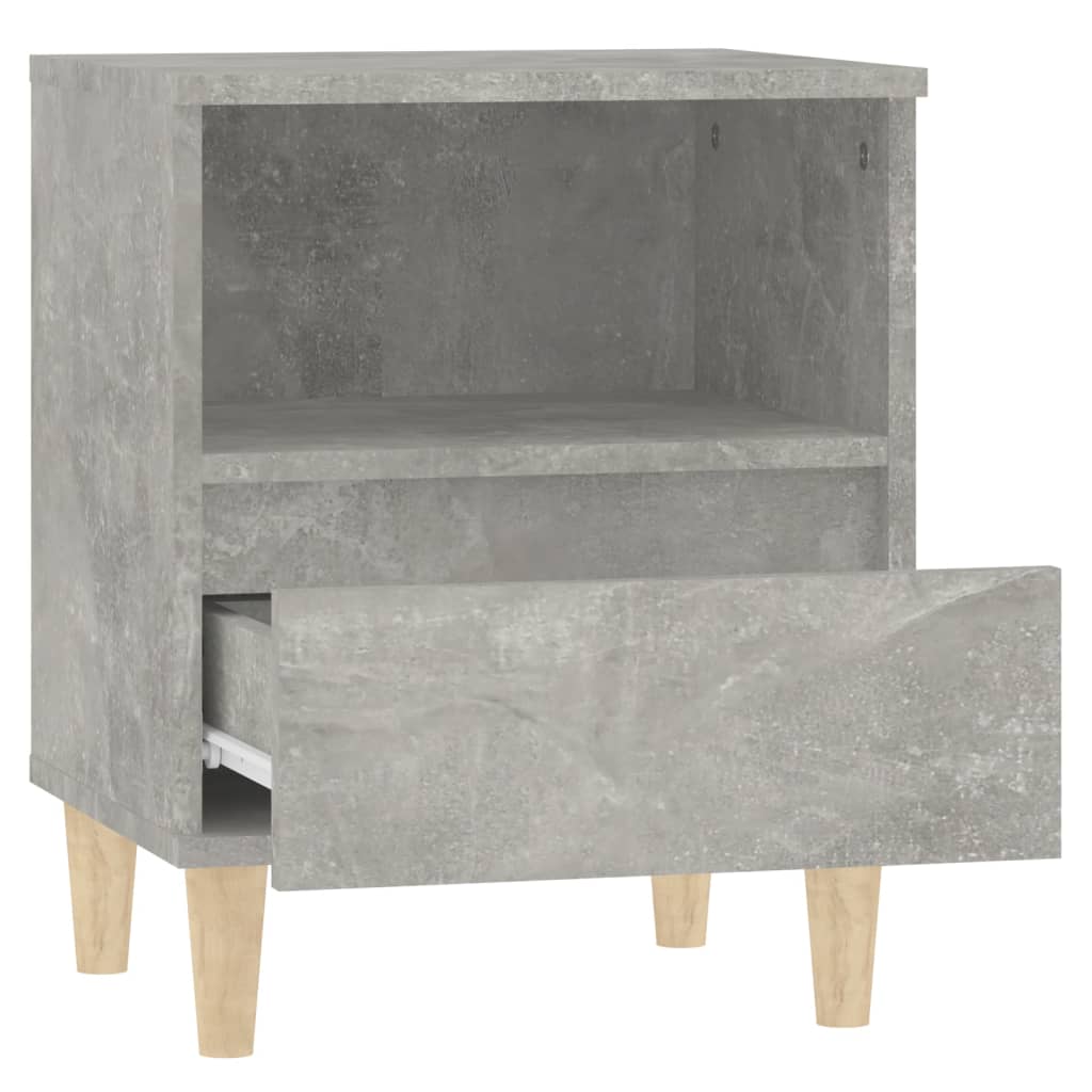 Nattbord 2 stk betonggrå 40x35x50 cm