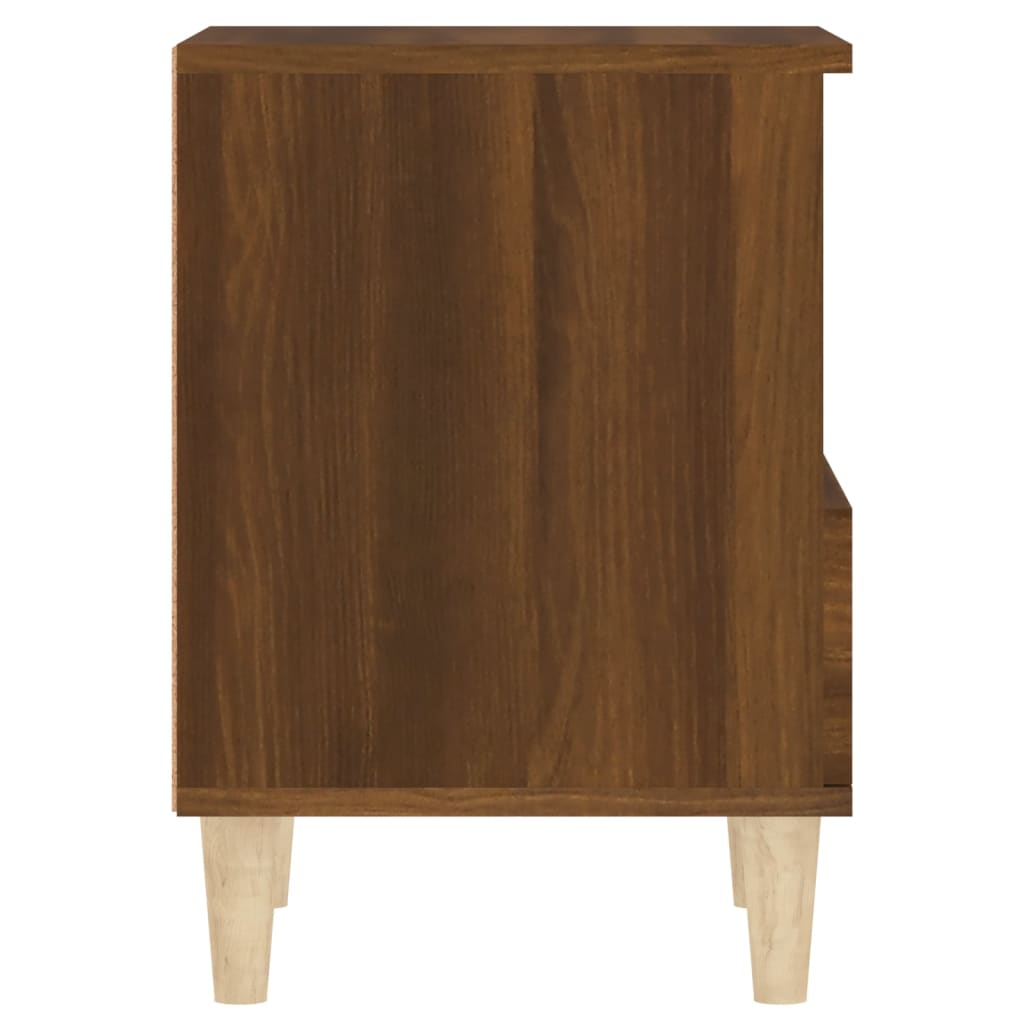 Nattbord 2 stk brun eik 40x35x50 cm