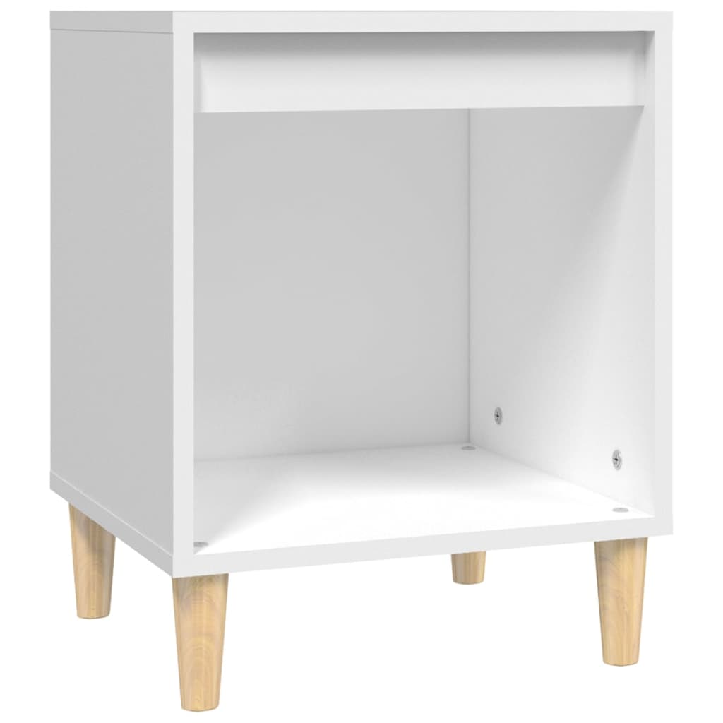 Nattbord 2 stk hvit 40x35x50