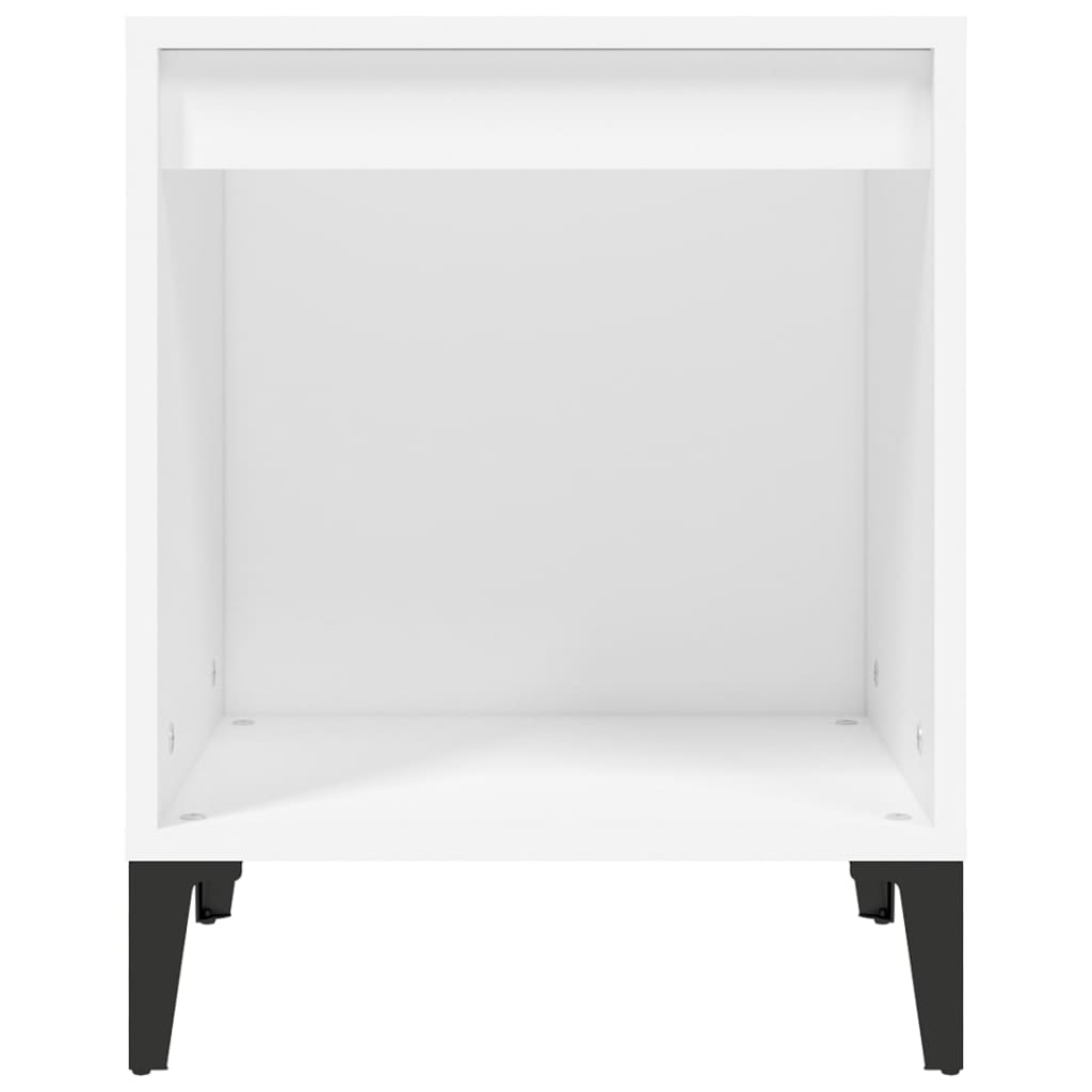 Nattbord 2 stk hvit 40x35x50
