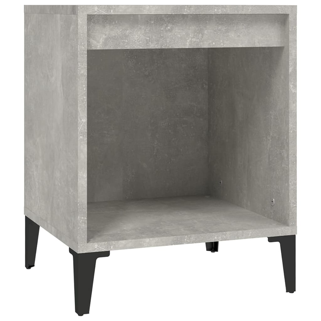Nattbord 2 stk betonggrå 40x35x50 cm