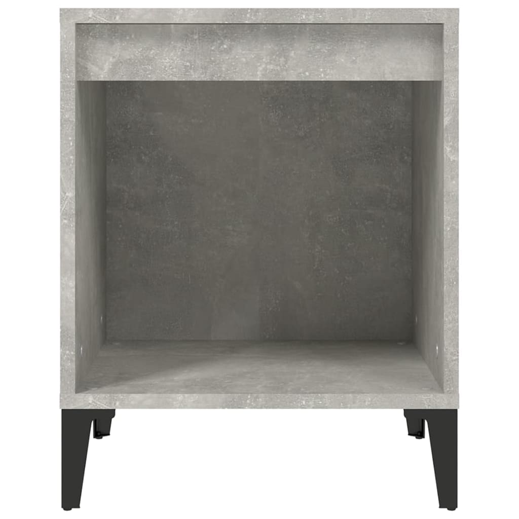Nattbord 2 stk betonggrå 40x35x50 cm