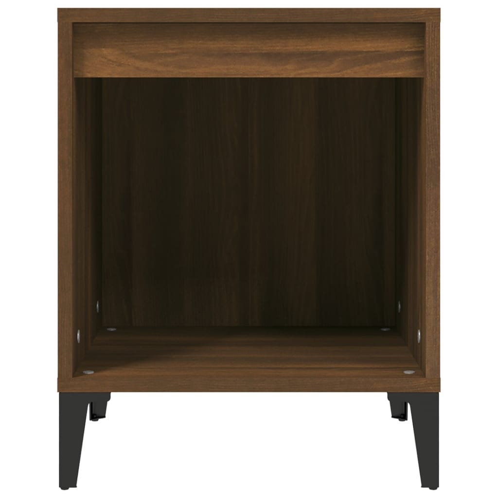 Nattbord 2 stk brun eik 40x35x50 cm