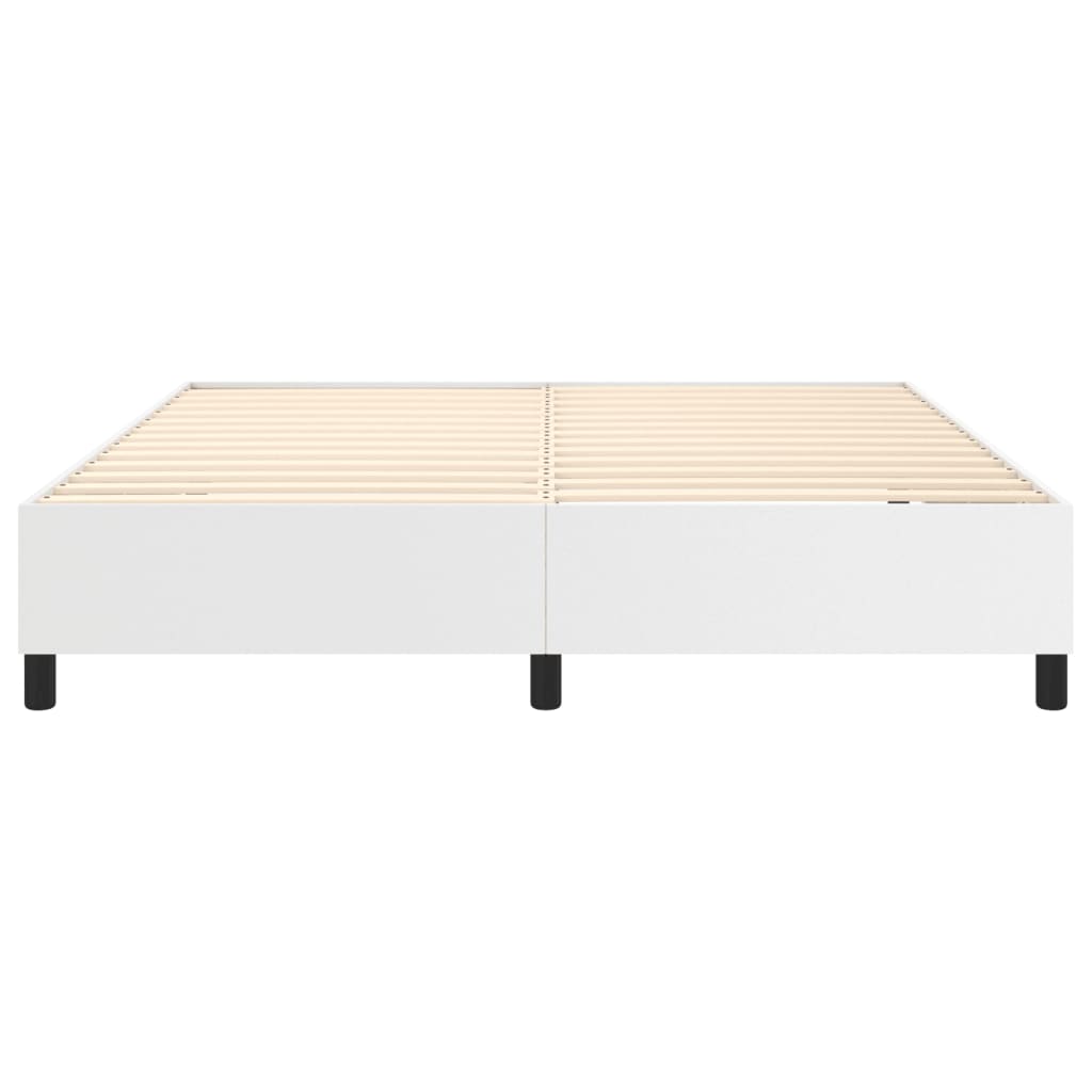 Sengeramme hvit 180x200 cm Super King kunstskinn