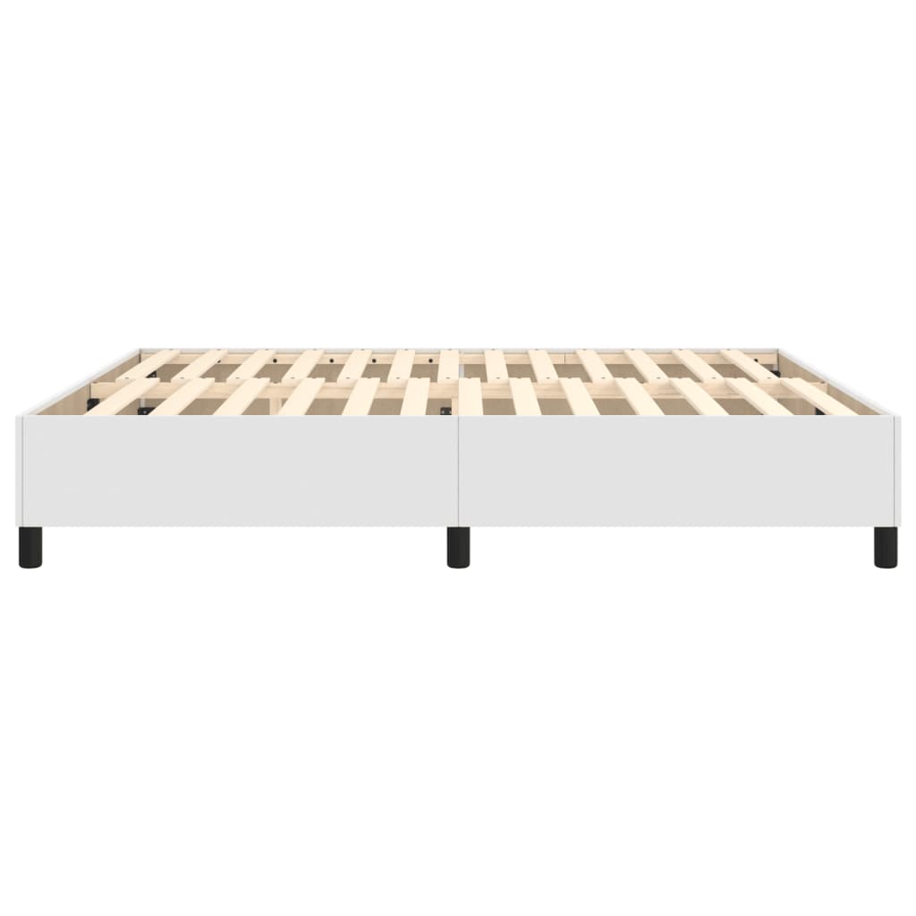 Sengeramme hvit 180x200 cm Super King kunstskinn