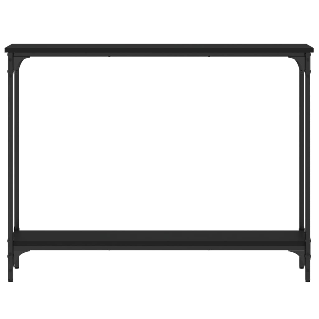 Konsollbord svart 100x22,5x75 cm konstruert tre