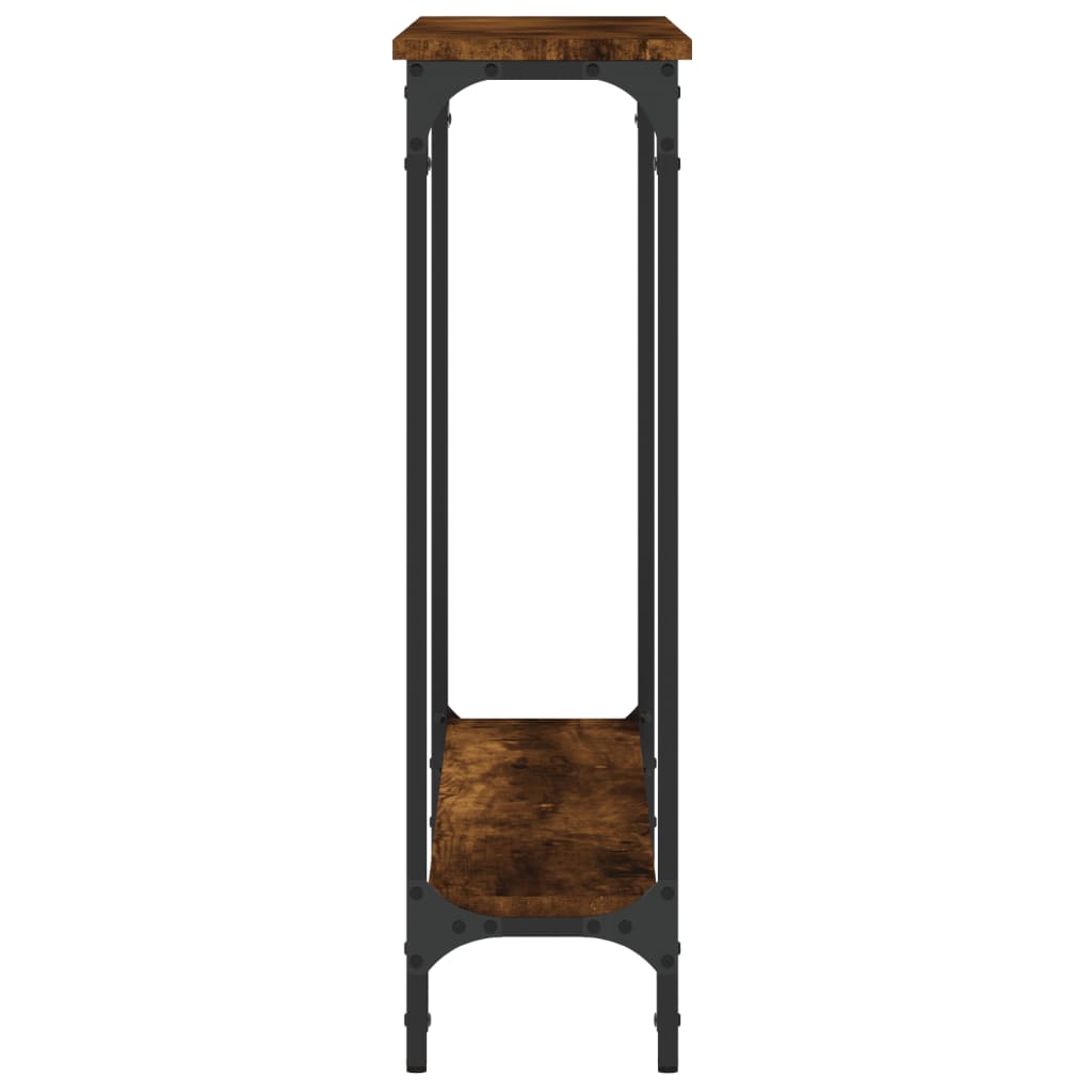 Konsollbord røkt eik 100x22,5x75 cm konstruert tre