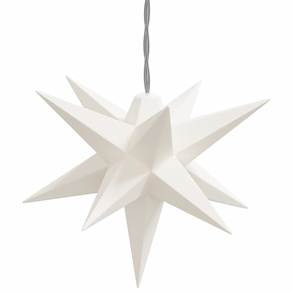 Julelys med 10 LED hvit 10 cm