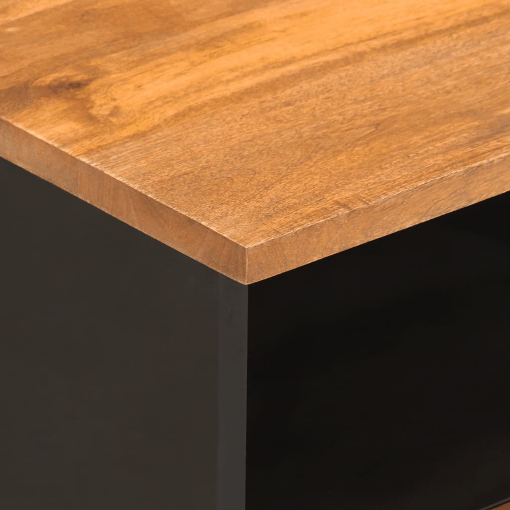Nattbord 2 stk brun og svart heltre mango