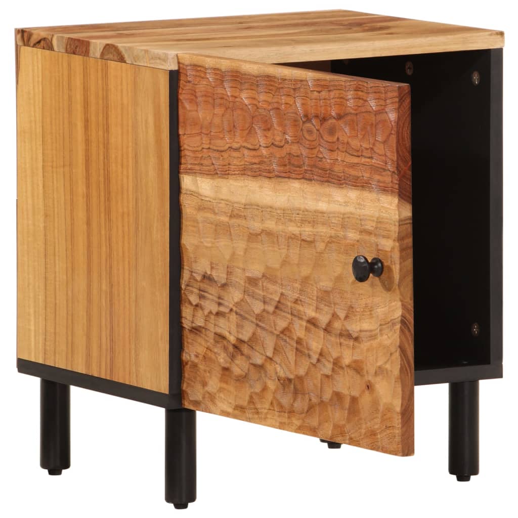 Nattbord 2 stk 40x33x46 cm heltre akasie