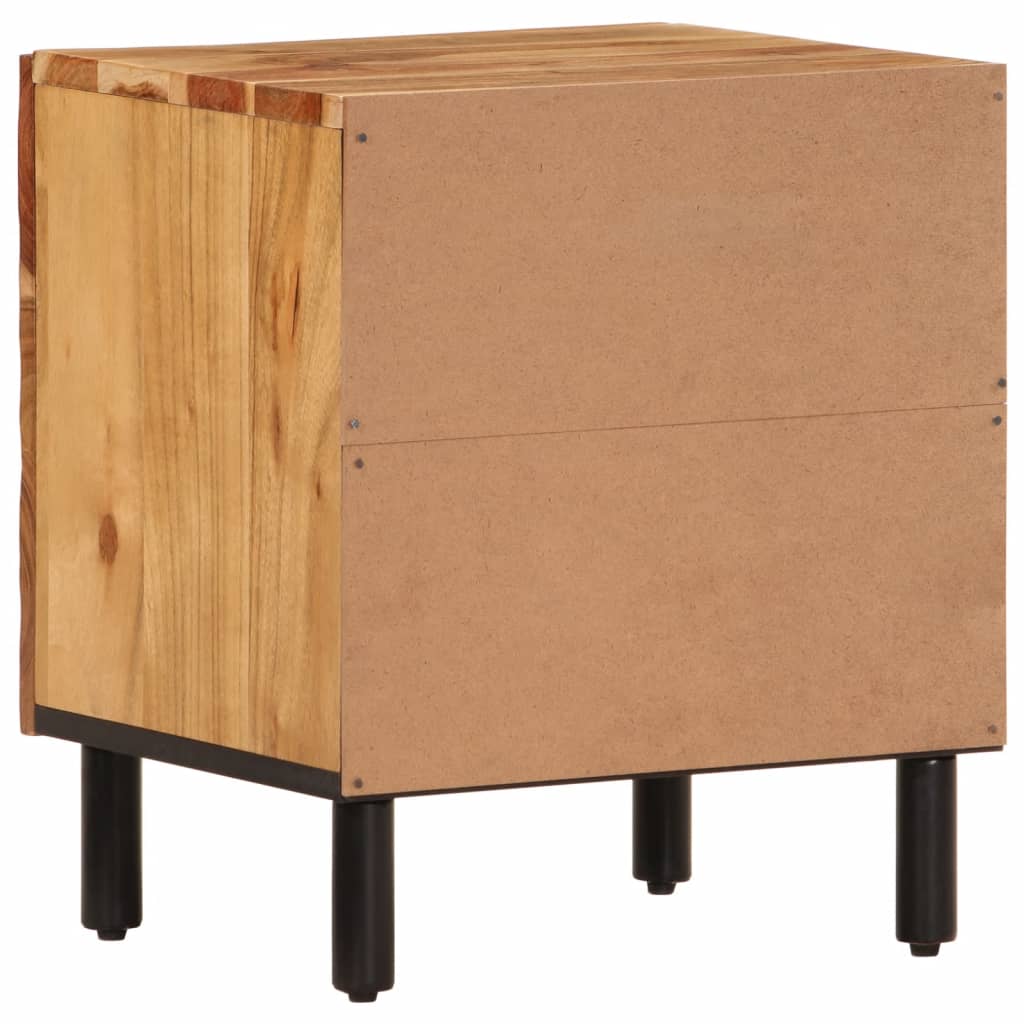 Nattbord 2 stk 40x33x46 cm heltre akasie