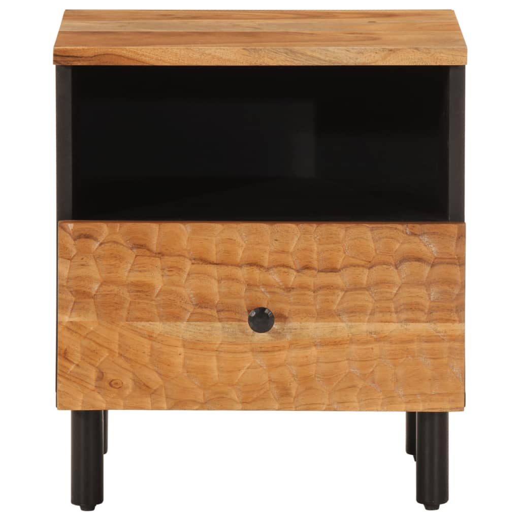 Nattbord 2 stk 40x33x46 cm heltre akasie