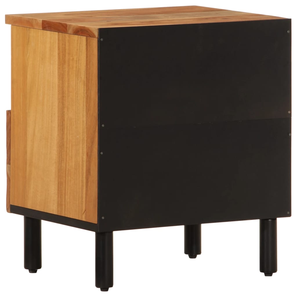 Nattbord 2 stk 40x33x46 cm heltre akasie