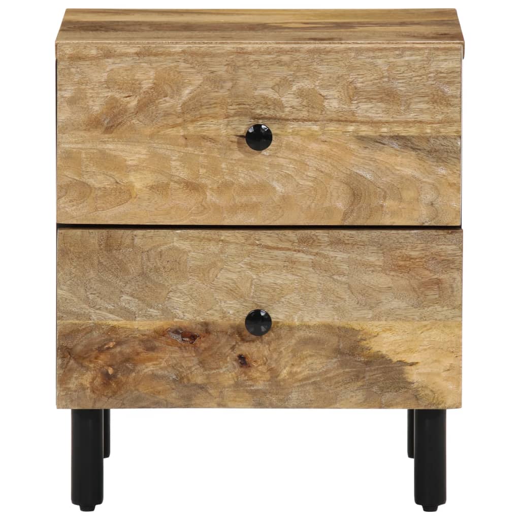 Nattbord 2 stk 40x33x46 cm heltre mango