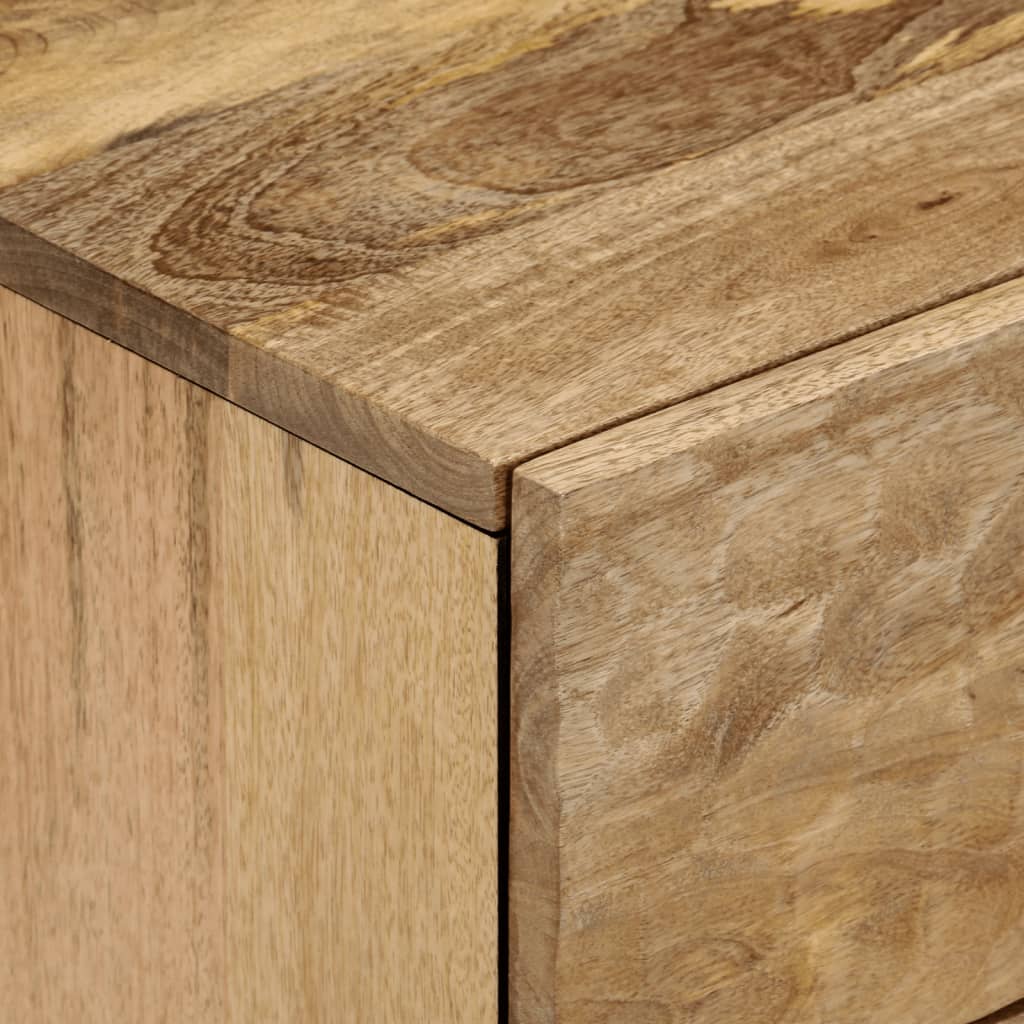 Nattbord 2 stk 40x33x46 cm heltre mango