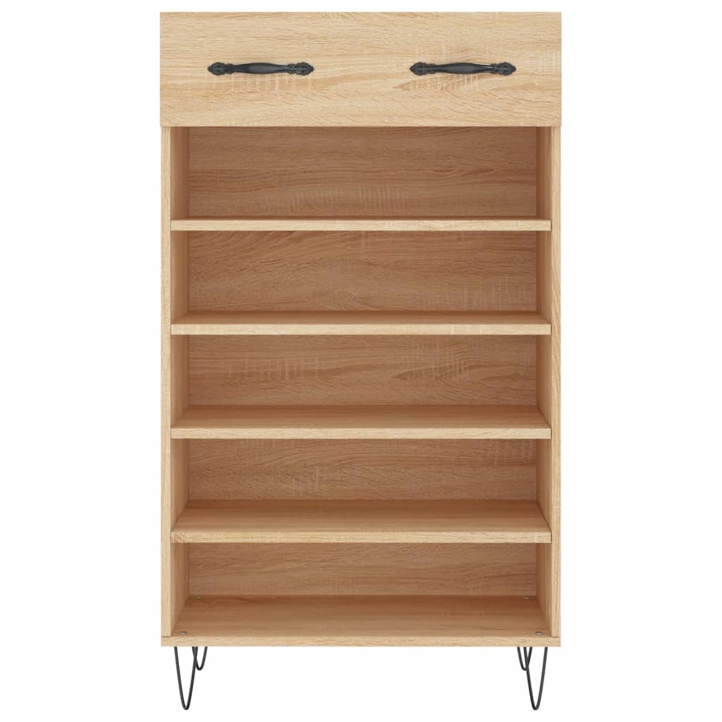 Skohylle sonoma eik 60x35x105 cm konstruert tre