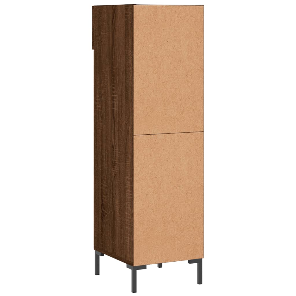 Skohylle brun eik 30x35x105 cm konstruert tre