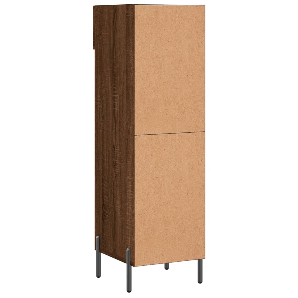 Skohylle brun eik 30x35x105 cm konstruert tre