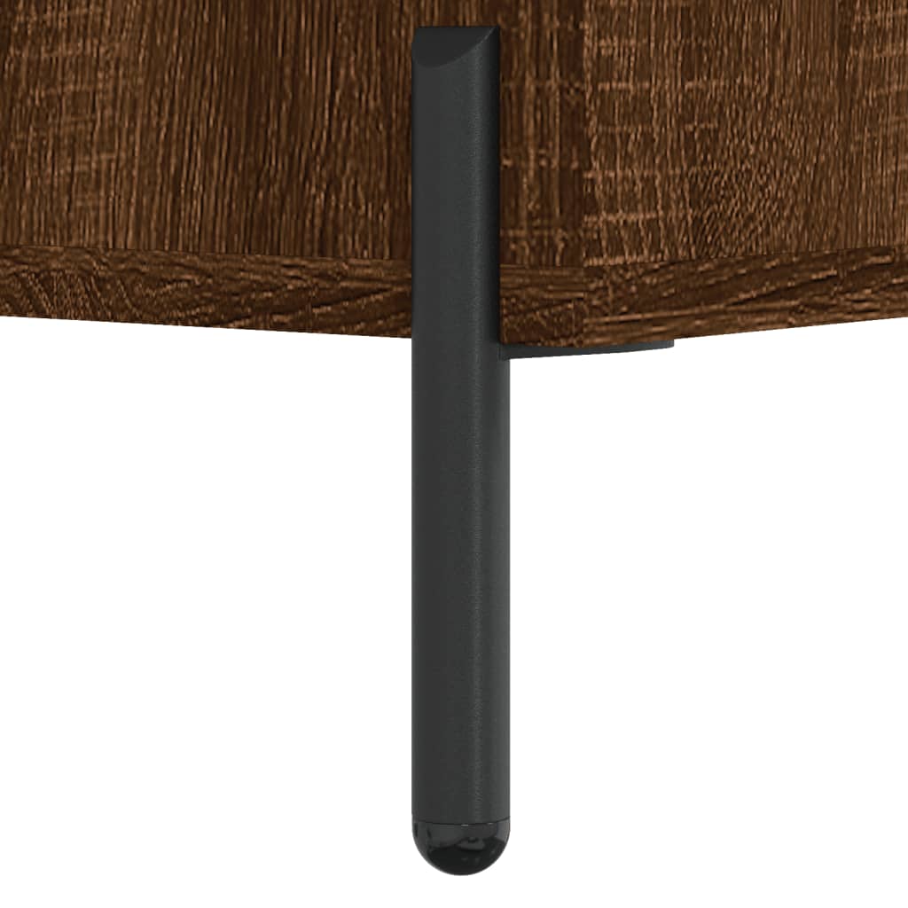 Skohylle brun eik 30x35x105 cm konstruert tre