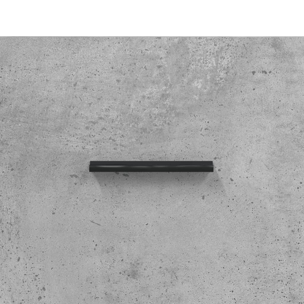 Skohylle betonggrå 30x35x105 cm konstruert tre