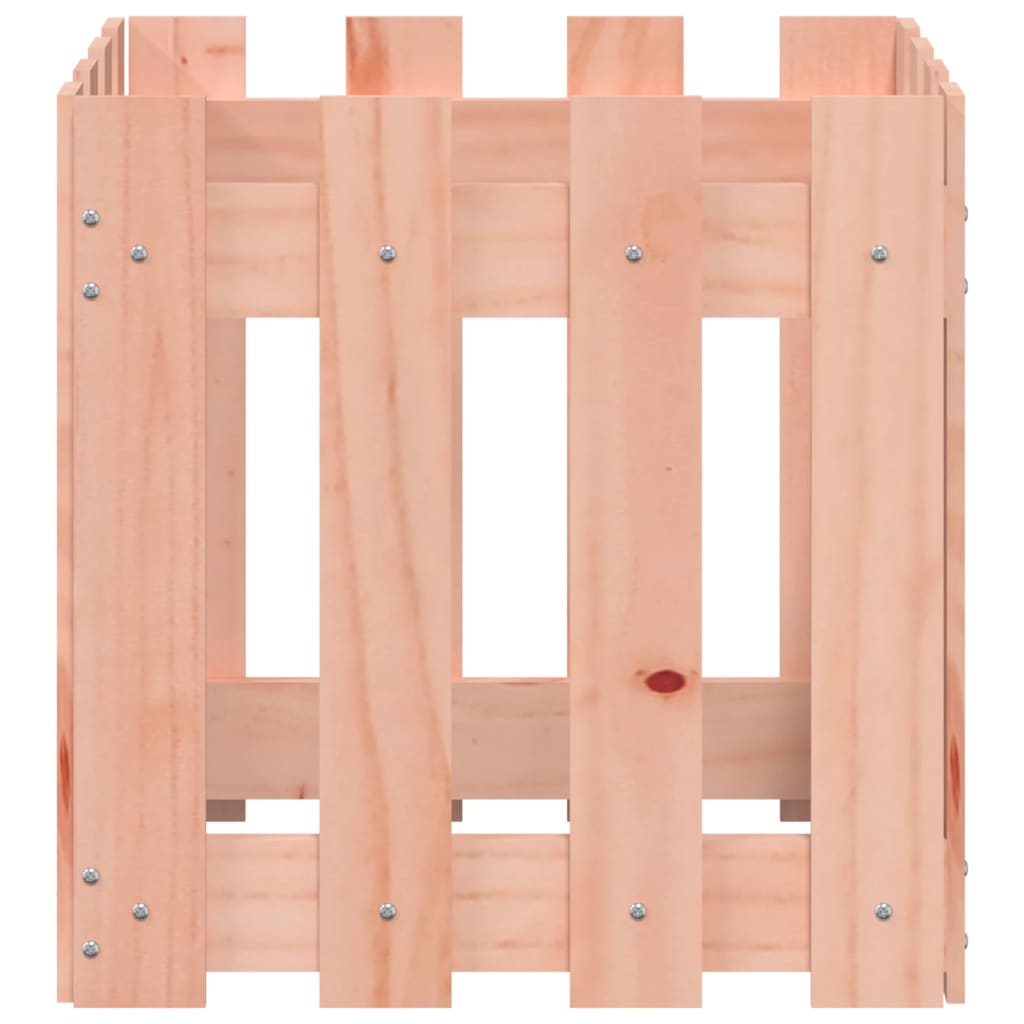 Plantekasse med gjerdedesign 40x40x40 cm heltre douglasgran