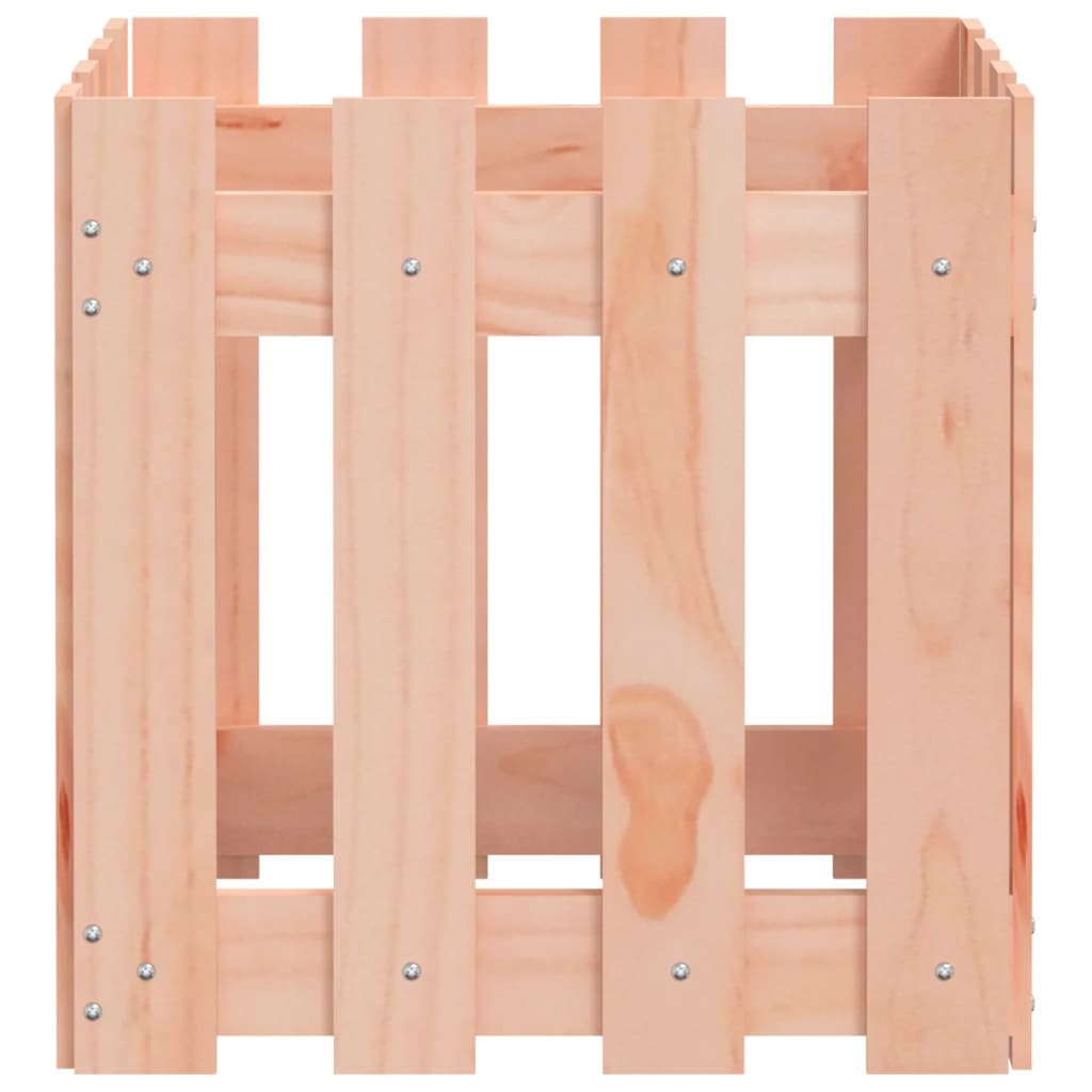 Plantekasse med gjerdedesign 40x40x40 cm heltre douglasgran