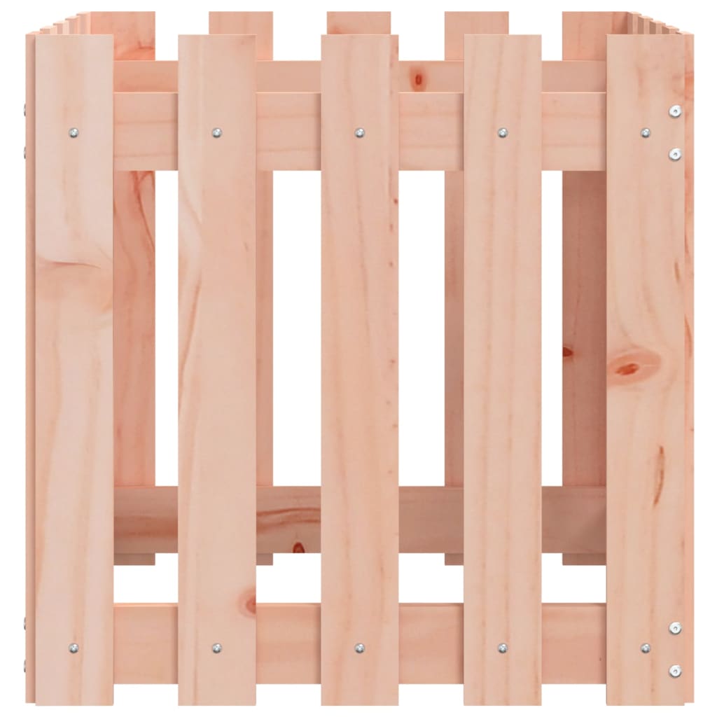 Plantekasse med gjerdedesign 50x50x50 cm heltre douglasgran