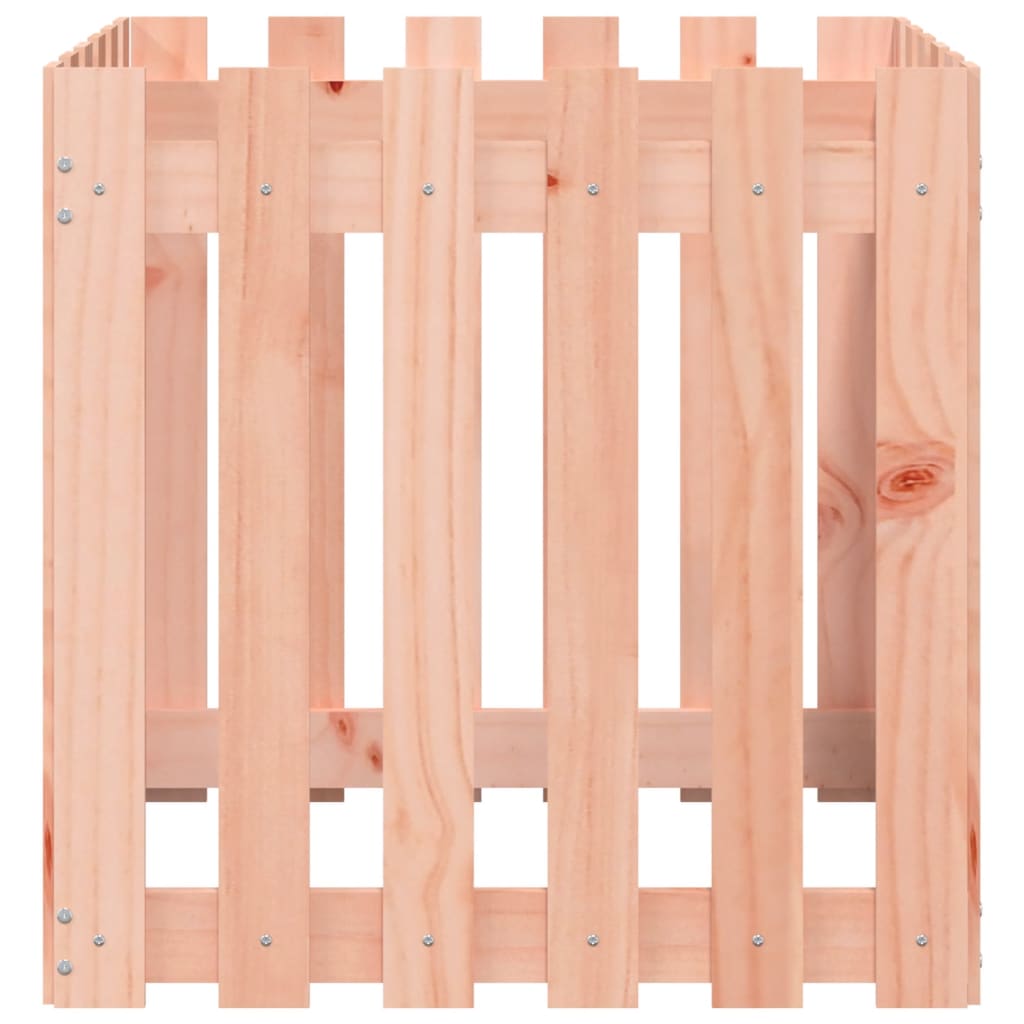 Plantekasse med gjerdedesign 60x60x60 cm heltre douglasgran