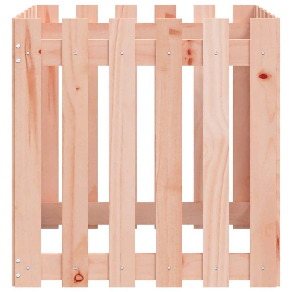 Plantekasse med gjerdedesign 60x60x60 cm heltre douglasgran