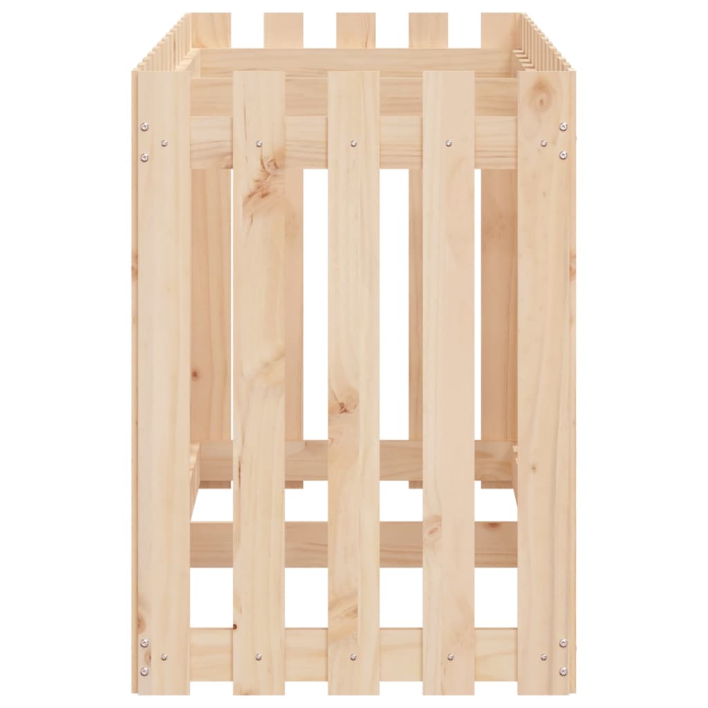 Høybed med gjerdedesign 150x50x70 cm heltre furu