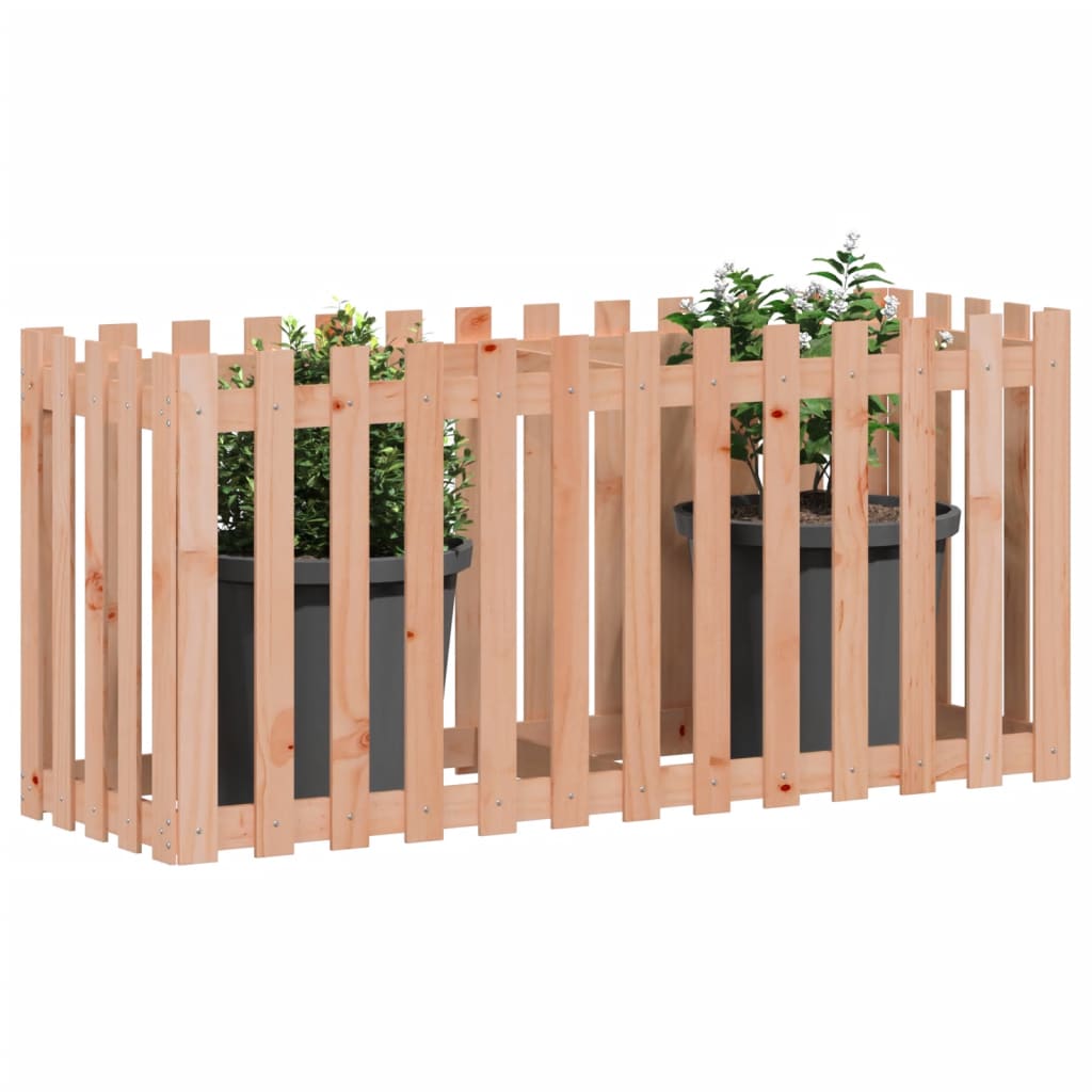 Høybed med gjerdedesign 150x50x70 cm heltre douglasgran