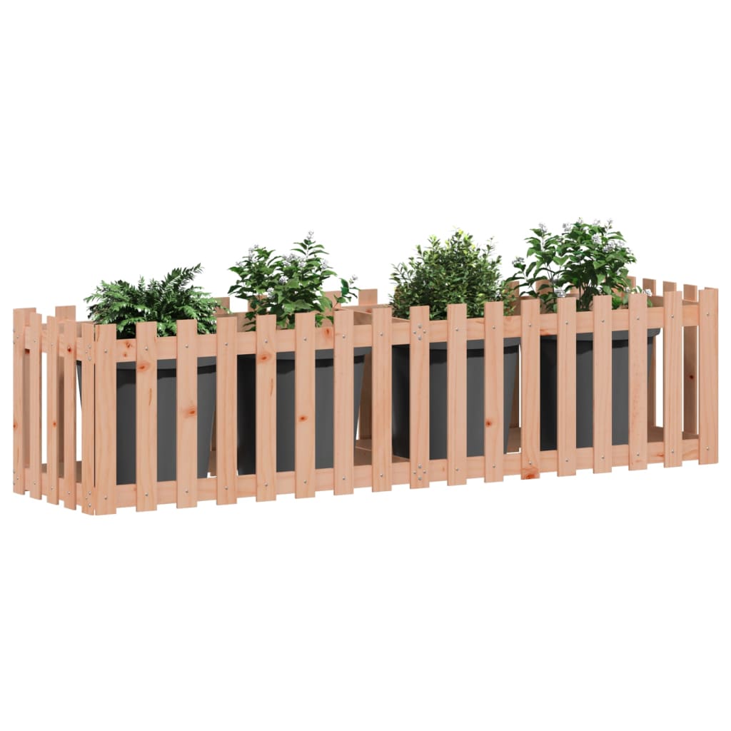 Høybed med gjerdedesign 200x50x50 cm heltre douglasgran