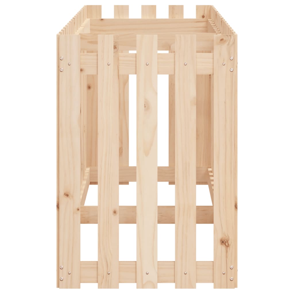 Høybed med gjerdedesign 200x50x70 cm heltre furu