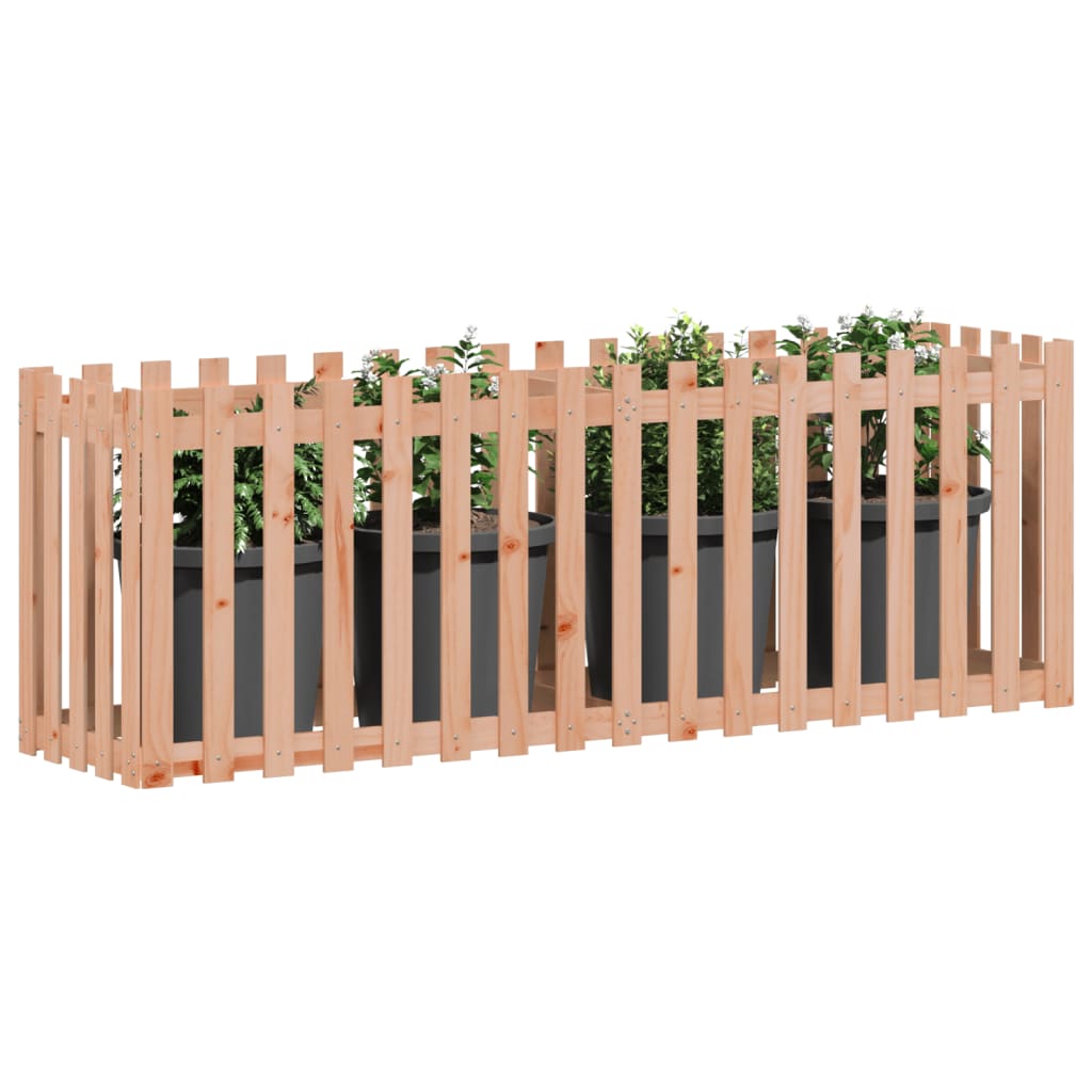 Høybed med gjerdedesign 200x50x70 cm heltre douglasgran