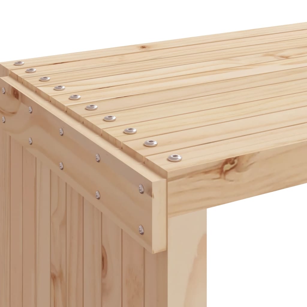 Hagebenk utvidbar 212,5x40,5x45 cm heltre furu