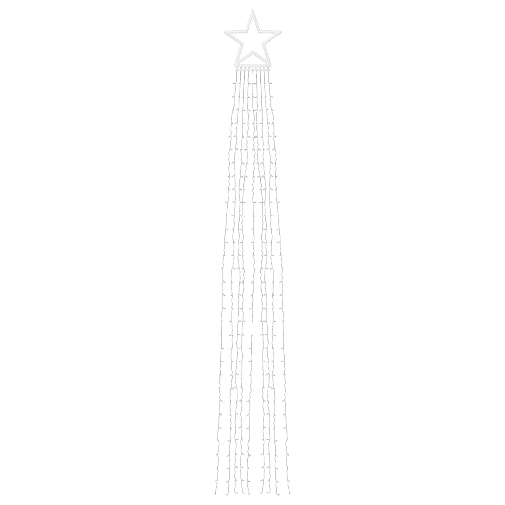 Juletrelys 320 LEDs varm hvit 375 cm