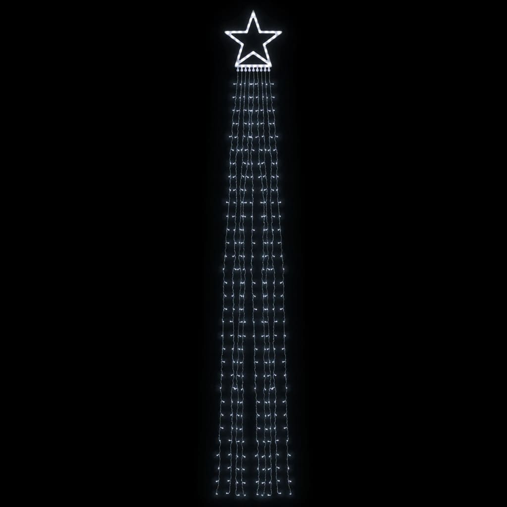 Juletrelys 320 LEDs kald hvit 375 cm