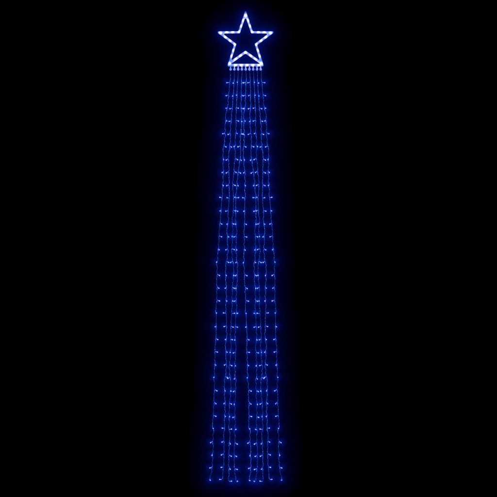 Juletrelys 320 LEDs blå 375 cm