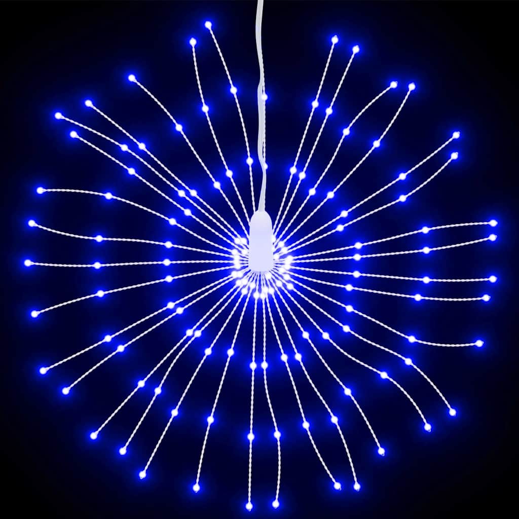 Julestjernelys 140 LED 4 stk blå 17 cm