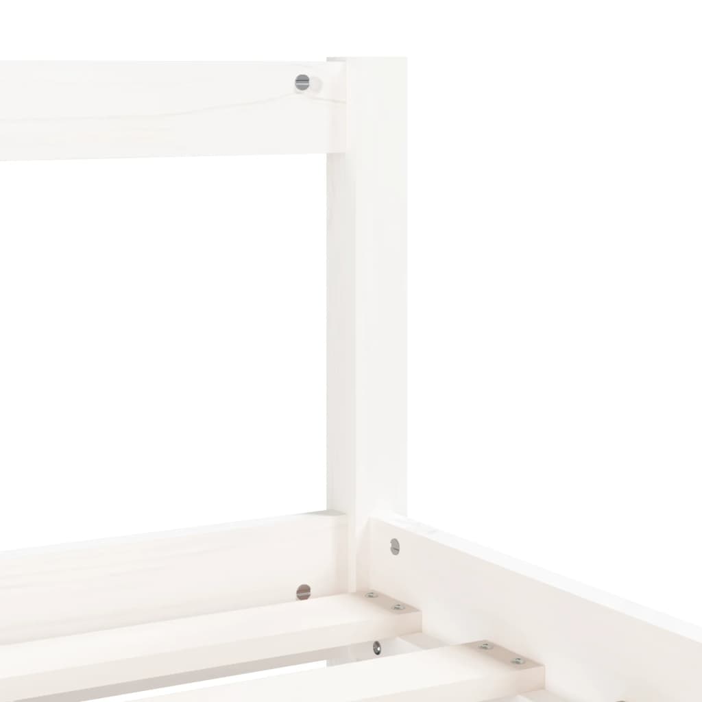 Barnesengeramme med skuffer svart 90x200 cm heltre furu