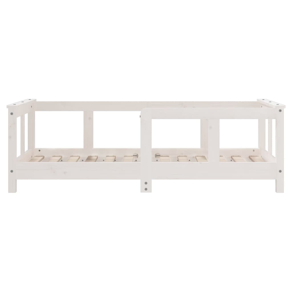 Barnesengeramme hvit 70x140 cm heltre furu