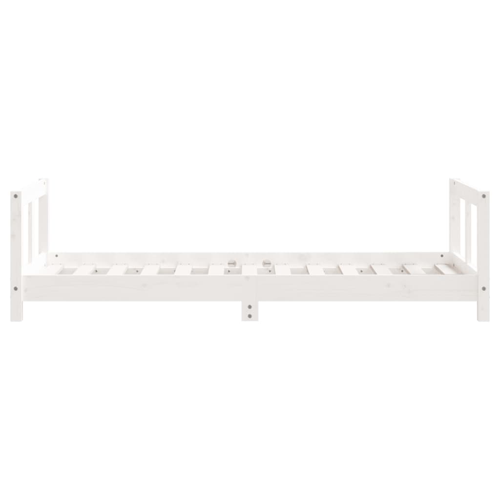 Barnesengeramme hvit 80x160 cm heltre furu