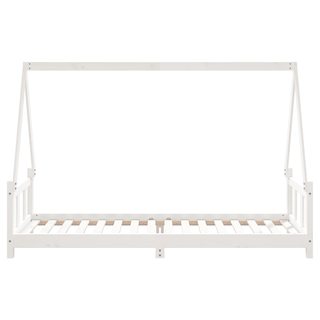 Barnesengeramme hvit 90x200 cm heltre furu