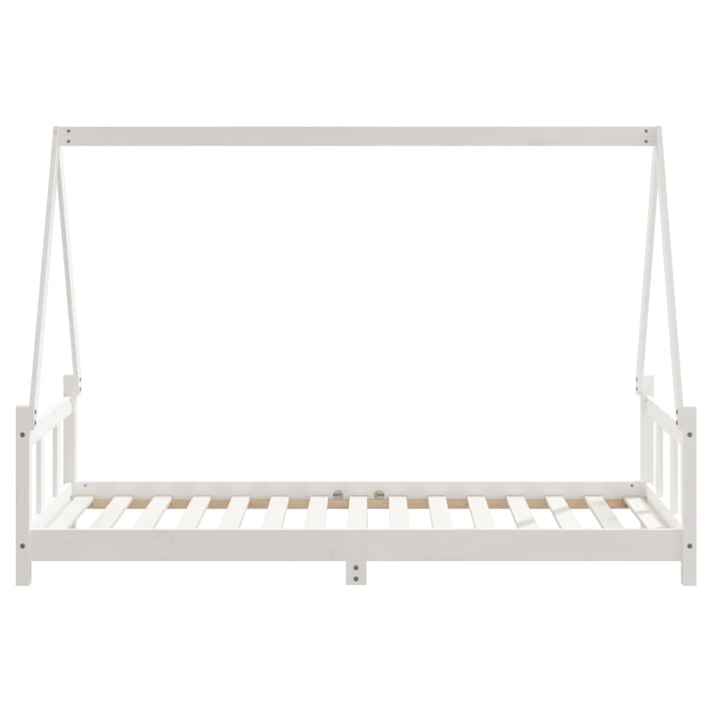 Barnesengeramme hvit 90x190 cm heltre furu