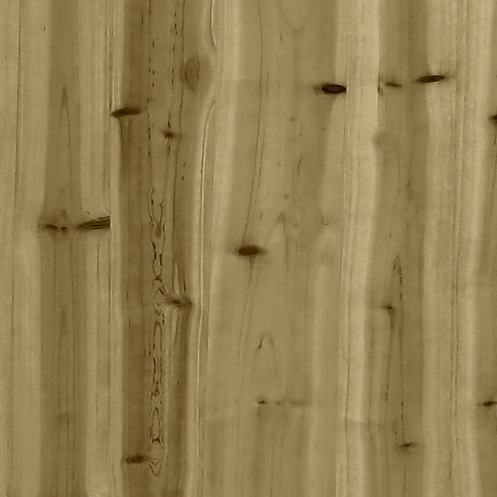 Hagebenk gabiondesign 203x31x42 cm impregnert furu