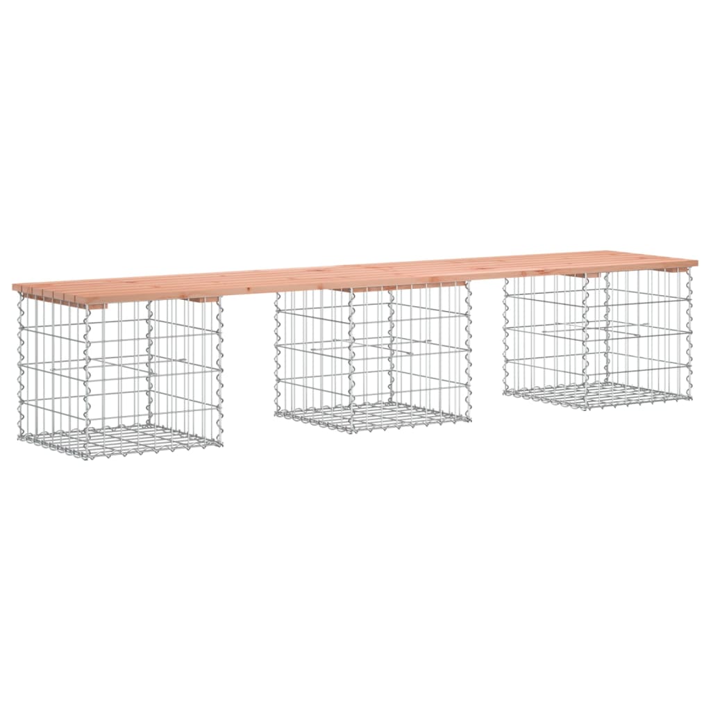 Hagebenk gabiondesign 203x44x42 cm heltre douglasgran