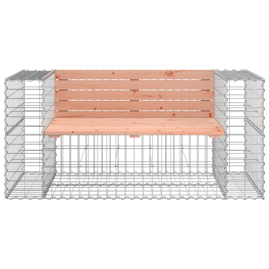 Hagebenk gabiondesign 143x71x65,5 cm heltre douglasgran