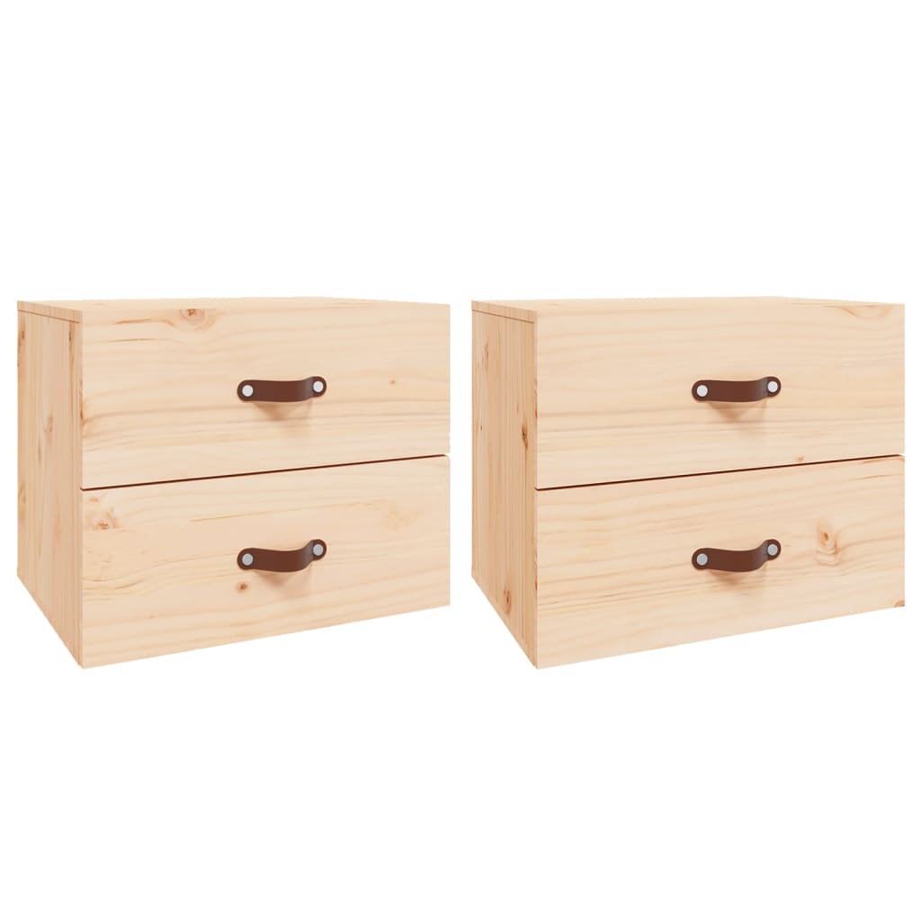 Veggmonterte nattbord 2 stk 50x36x40 cm