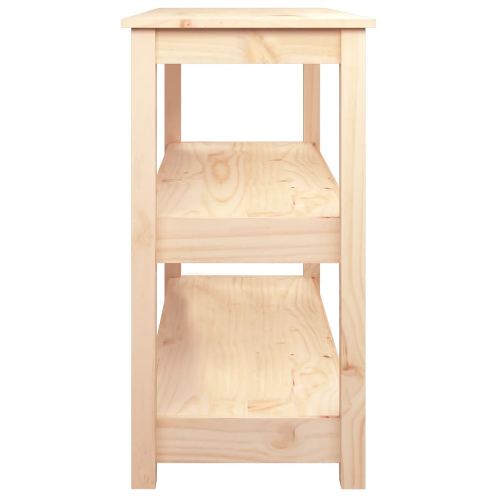 Konsollbord 110x40x74 cm heltre furu